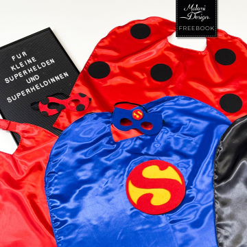 Patron couture gratuit cape / masque carnaval enfant pdf Malomi, en français