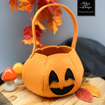 Patron couture gratuit citrouille d'Halloween pdf Malomi, en français