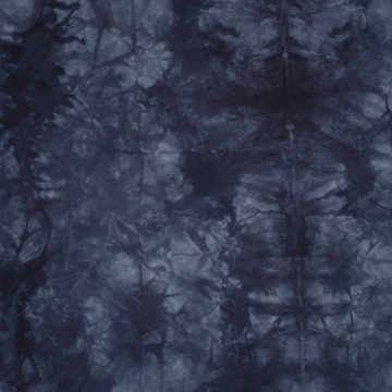 French Terry roughened Batik, dark blue