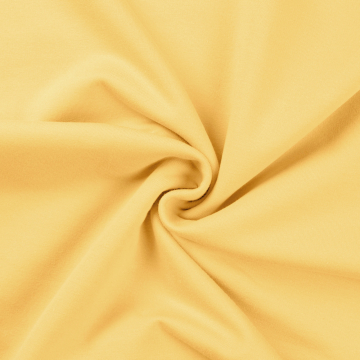 Tissu french terry gratté, jaune clair