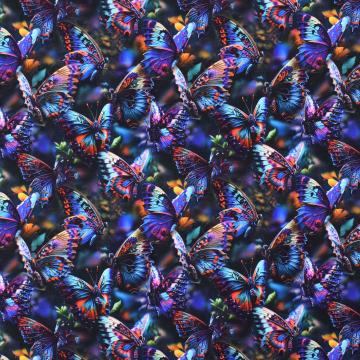 French Terry Butterfly, schwarz