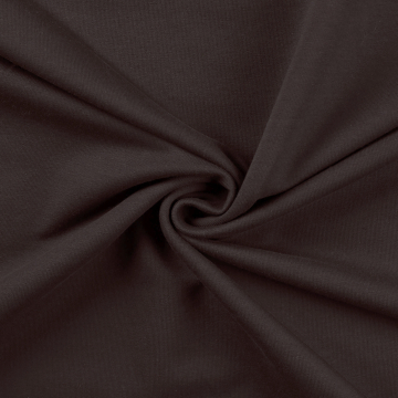 Tissu french terry, marron foncé