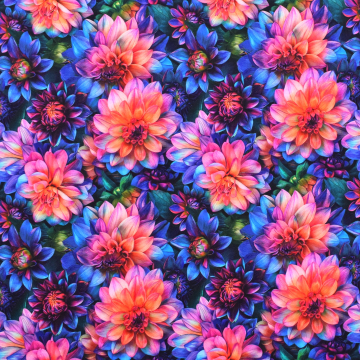 French Terry Floral Dream, multicolour