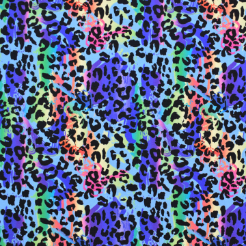 French Terry leo love, royal blue