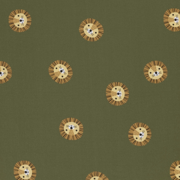 French Terry Little Lion, green