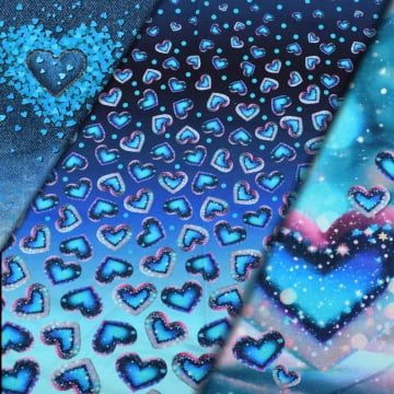 French Terry paneel Touch of Love, 150 x 75 cm