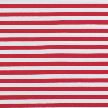 French Terry Stripes, rood