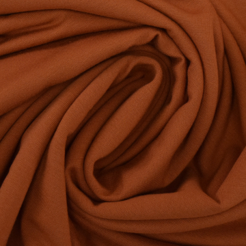 French Terry Uni angeraut, terracotta