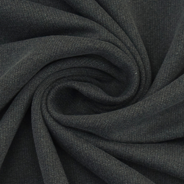 Tissu french terry Vintage uni, gris foncé