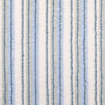 Badstof blue stripes, wit