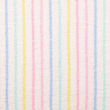 Badstof candy stripes, wit