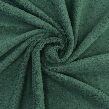 Tissu éponge coton, vert foncé