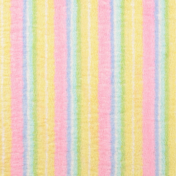 Badstof rainbow stripes, veelkleurig