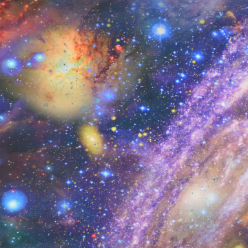 Functionele jersey Galaxy, veelkleurig