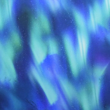 Funktionsjersey Polarlichter, blau