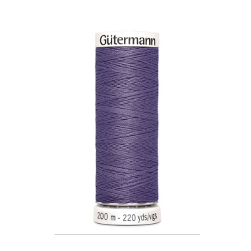 Bobine fil à coudre Gütermann 200m polyester, (440) violet gris