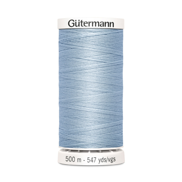 Bobine fil à coudre Gütermann 500m polyester, (075) bleu ciel