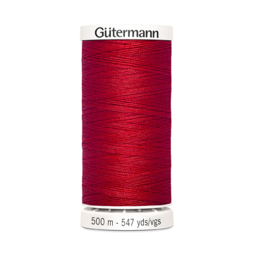 Bobine fil à coudre Gütermann 500m polyester, (156) cerise