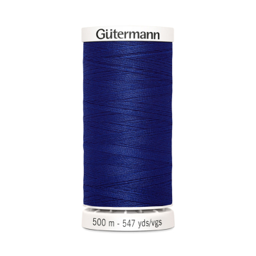 Bobine fil à coudre Gütermann 500m polyester, (232) bleu royal