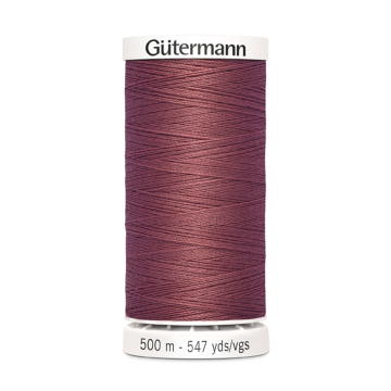 Bobine fil à coudre Gütermann 500m polyester, (474) rosé foncé
