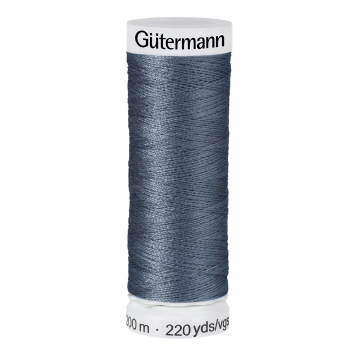 Bobine fil à coudre Gütermann 200m polyester, (537) gris phoque