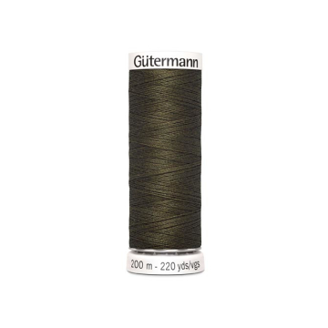 Bobine fil à coudre Gütermann 200m polyester, (689) marron foncé