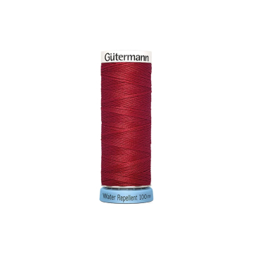 Bobine fil à coudre water repellent Gütermann 100m polyester, (046) rouge