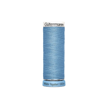 Bobine fil à coudre water repellent Gütermann 100m polyester, (143) bleu clair