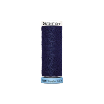 Bobine fil à coudre water repellent Gütermann 100m polyester, (310) bleu foncé