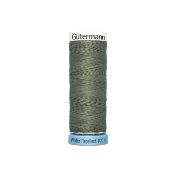 Bobine fil à coudre water repellent Gütermann 100m polyester, (824) vert olive