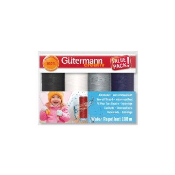 Kit fil à coudre water repellent Gütermann 100m polyester Col. 3
