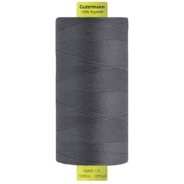 Bobine fil à coudre Gütermann 1000m polyester Mara 120, (0701) gris statue