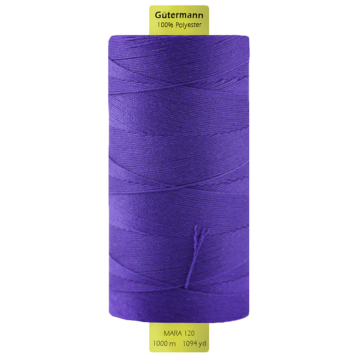 Bobine fil à coudre Gütermann 1000m polyester Mara 120, (0810) lilas