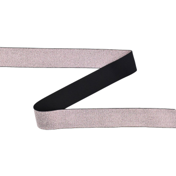 Ruban élastique couture 4cm Shine, rose