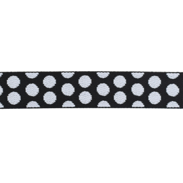 Gurtband Dots 36mm, schwarz