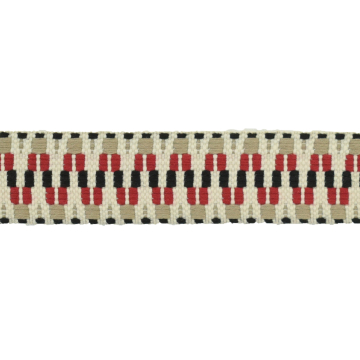 Sangle anse de sac bandoulière 3,8cm, coton & polyester, ethnique