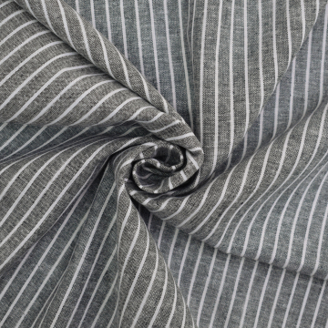 Halflinnen Stripes, zwart