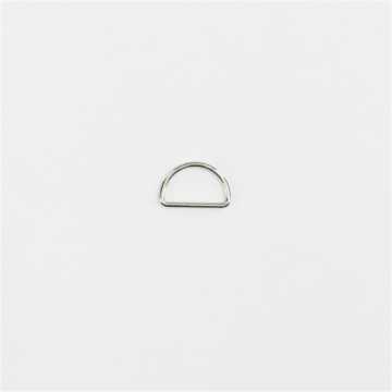 D-ring, 17 mm, zilverkleurig