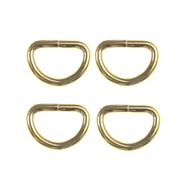 D-ring, 25 mm, goudkleurig