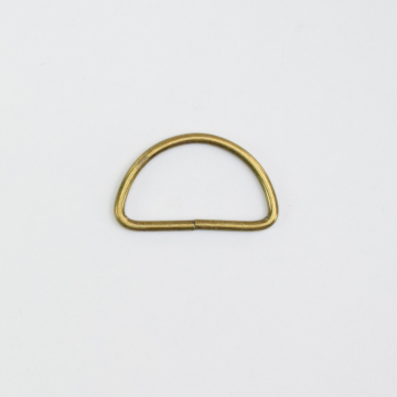 D-ring, 38 mm, messingkleurig