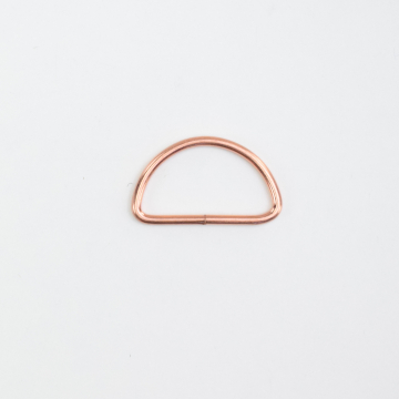 D-ring, 38 mm, rosé goudkleurig
