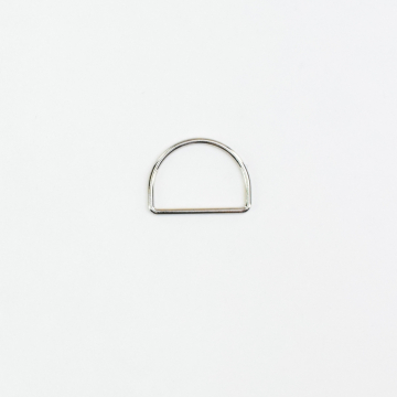 D-ring, 40 mm, zilverkleurig