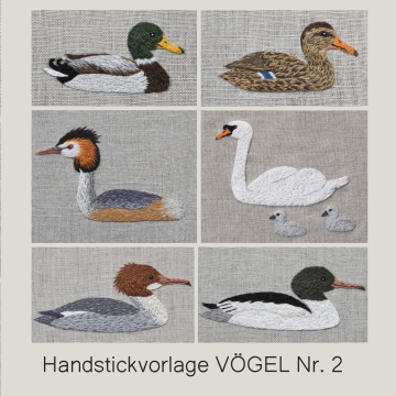 Handstickvorlage Fabelwald Vögel Nr. 2, german