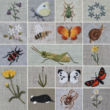 Modèle broderie à la main pdf Habitants des prés Fabelwald