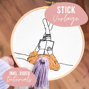 Modèle broderie à la main pdf Filles discutant GetStichDone + tuto vidéo