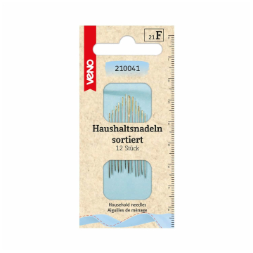 Kit de 12 aiguilles main tout usage assorties