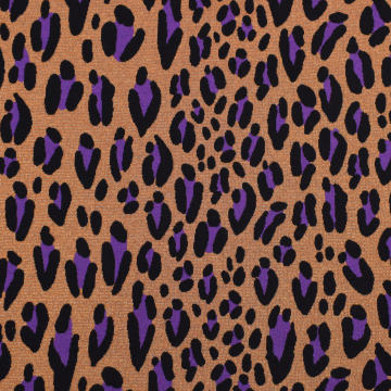 Jacquard Jersey Albstoffe Hamburger Liebe Magical Shimmer Safari, oranje