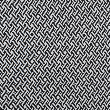 Jacquard jersey Katia, lichtgrijs - zwart
