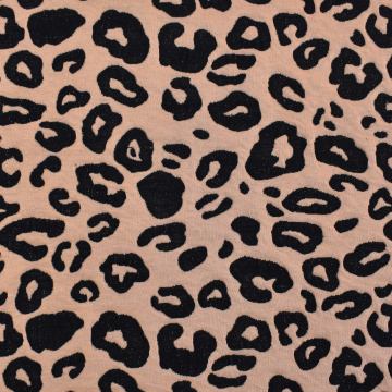 Jacquard Stepper Albstoffe Sweet Hamburger Liebe Leo Stepper, lichtbruin