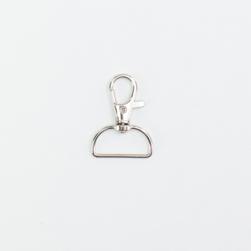 Mousqueton 20 mm, métal, couleur argent